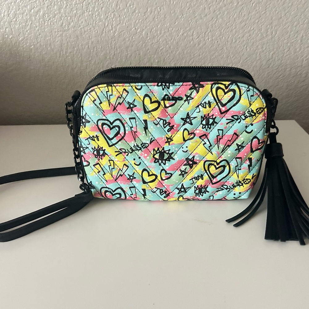 Aldo Multicolor Graphic Crossbody Bag